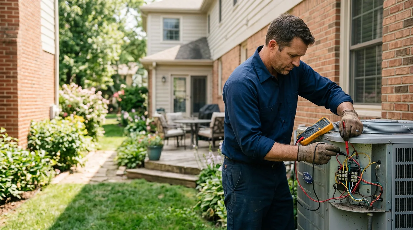 HVAC technician working near Point Of Rocks, MD
